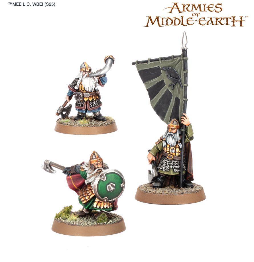 Découvrez les superbes figurines du seigneur des anneaux de games workshop: Khazad-dum Dwarven Commanders