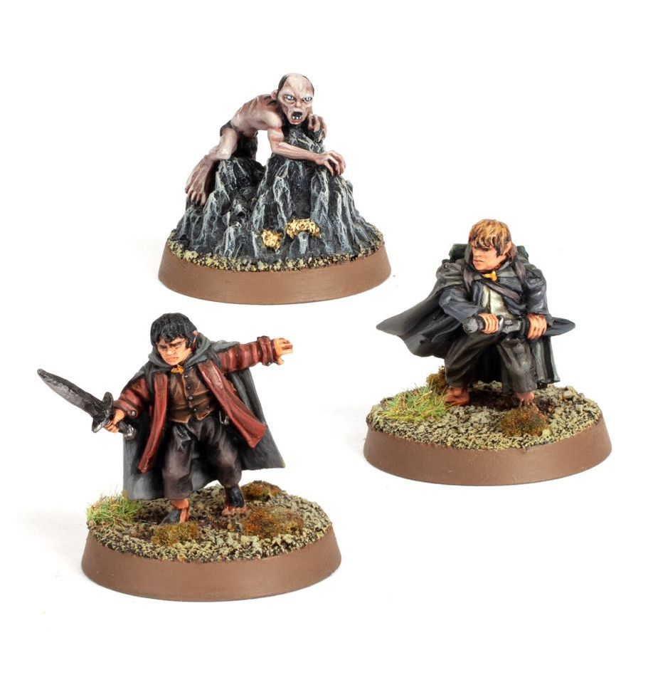 Découvrez les superbes figurines du seigneur des anneaux de games workshop: Frodo Sam et gollum Emyn Muil