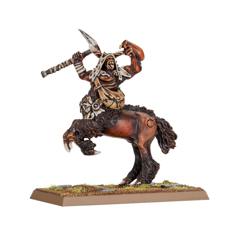 Découvrez les Old World Beastmen Chef Centigor , une superbe sortie qui accompagnent la nouvelle faction des Beastmen pour Warhammer The Old World