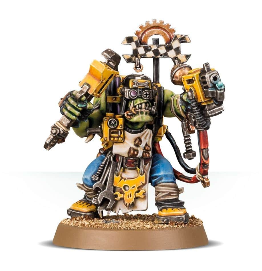 Ork : Mek est une figurine emblématique des armées populeuses et brutalkes des orks fléau de l'humanité .