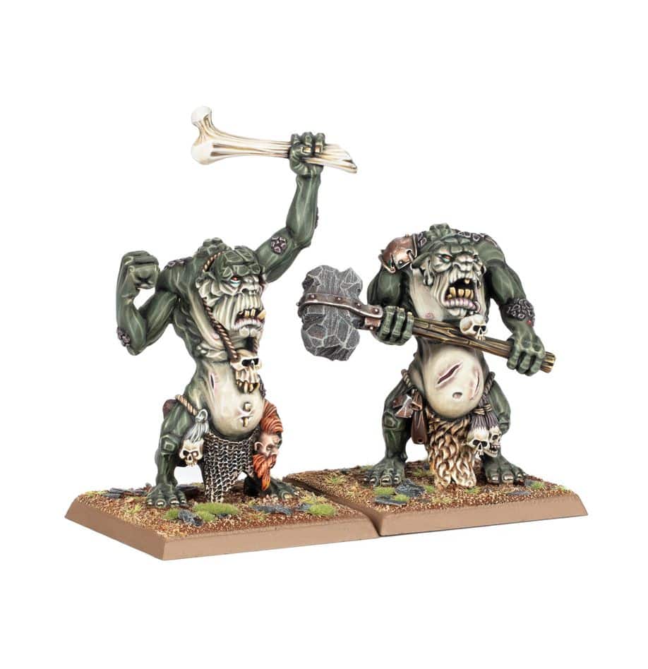 Old World Orcs and Goblin : Trolls Communs est l'une des unités emblématiques des armées orques et gobelins pour les armées Old World