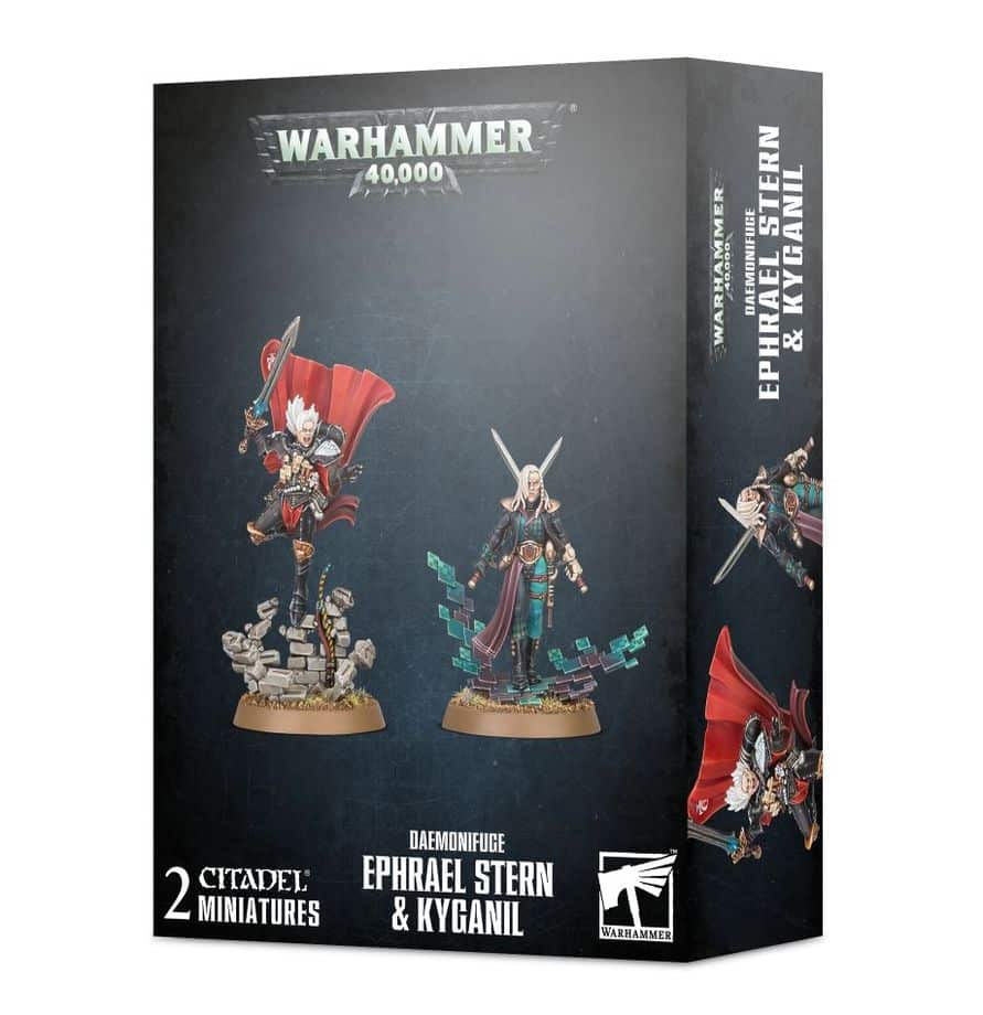 Découvrez la nouvelle sortie pour warhammer 40k avec le Daemonifuge – Ephrael Stern & Kyganil, l'occasion de redecouvrir votre armée favorite