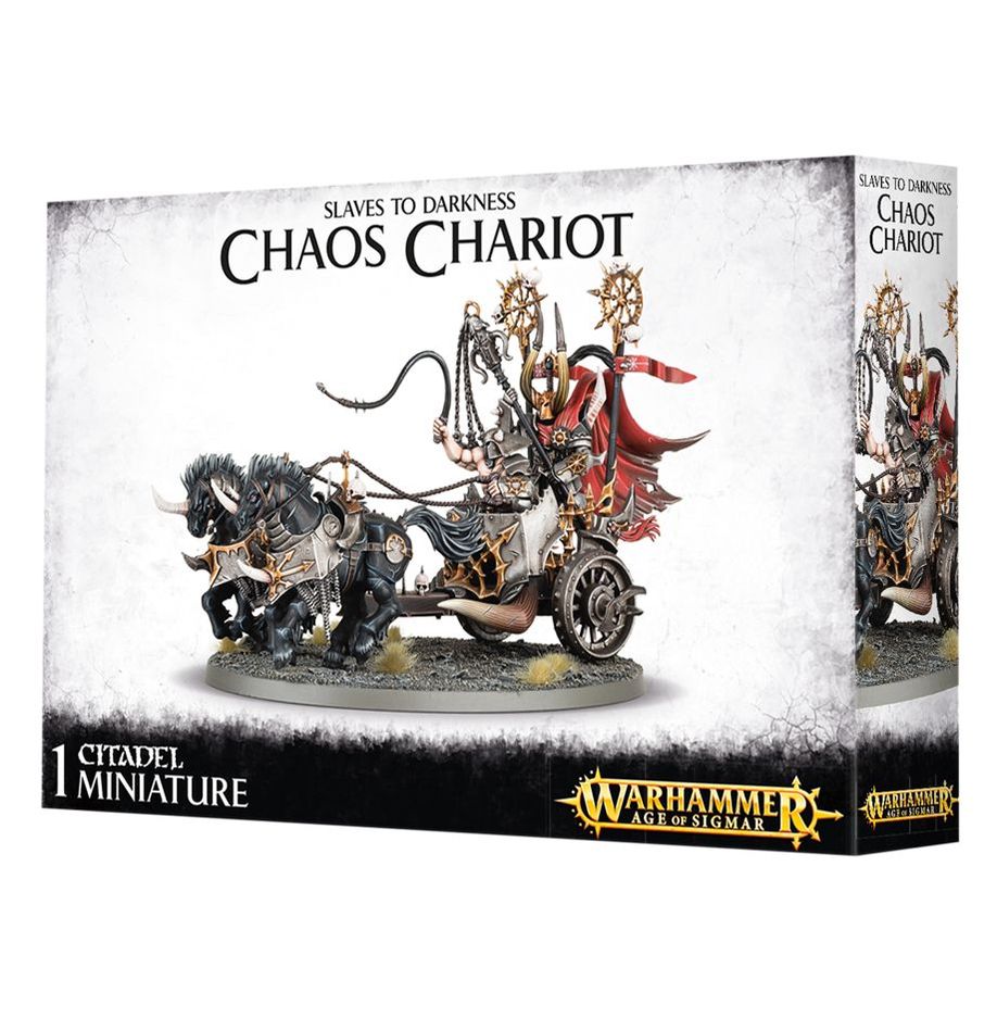 Decouvrez les nouvelles sorties de Games Workshop avec de nouvelles figurines avec le Slaves to Darkness Char Éventreur