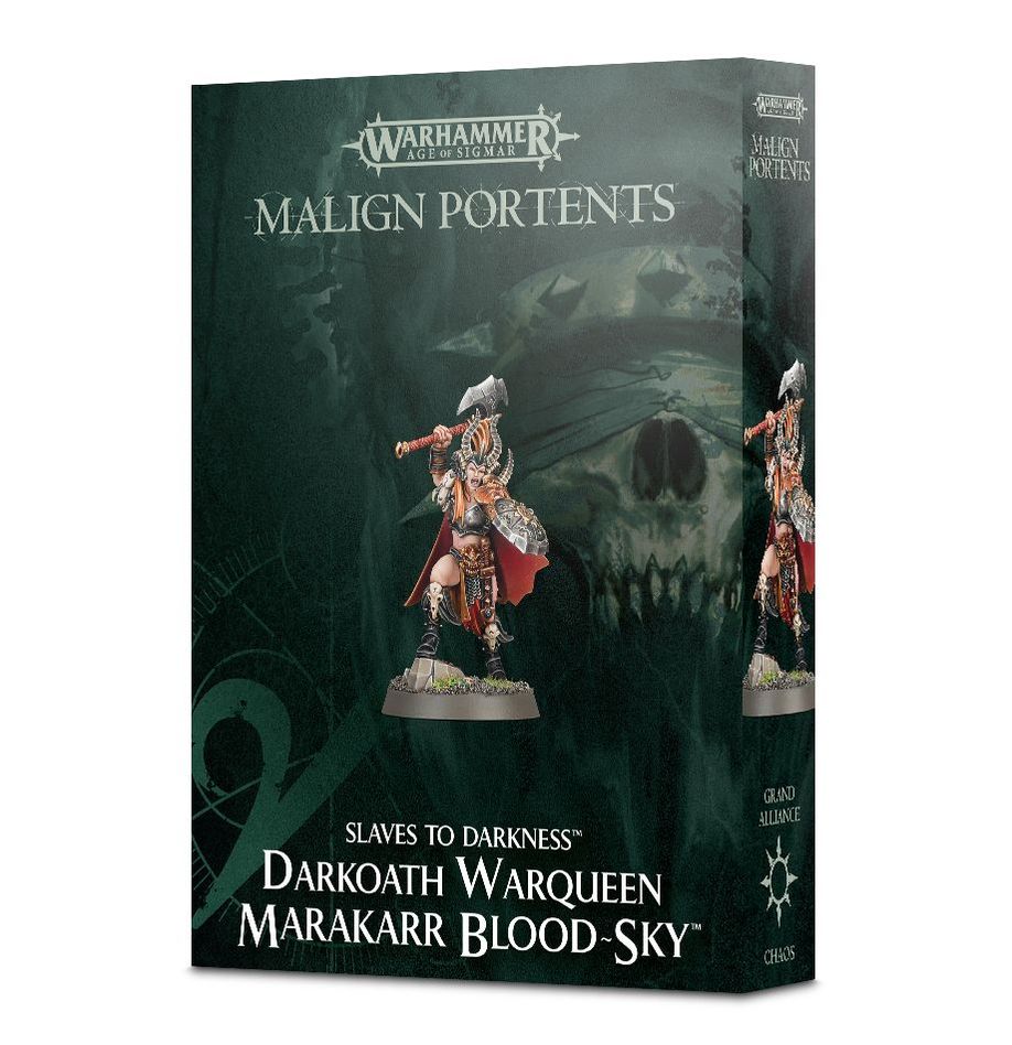 Decouvrez les nouvelles sorties de Games Workshop avec de nouvelles figurines avec le Slaves to Darkness Darkoath Warqueen