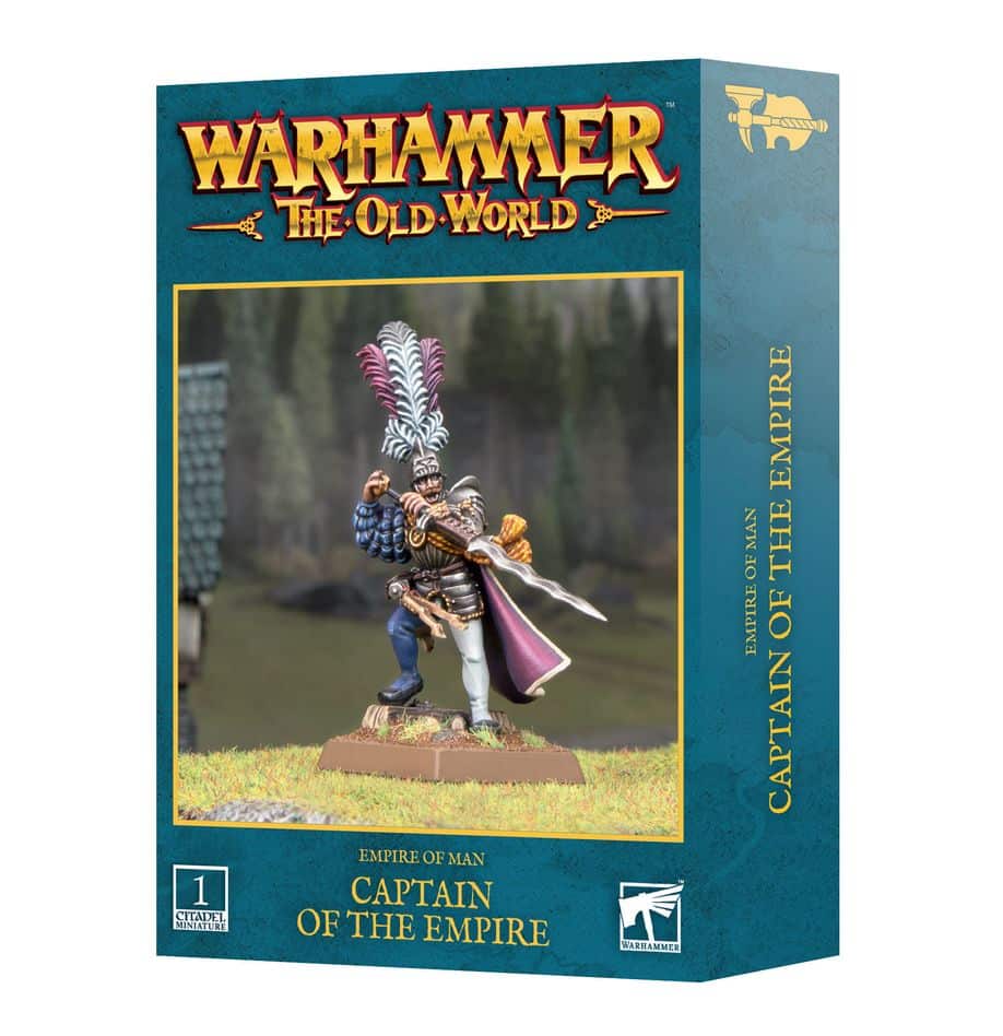 Old World Empire : Captain fait partie des unités emblématiques de cette superbe armée de l'Empire pour Warhammer the Old World