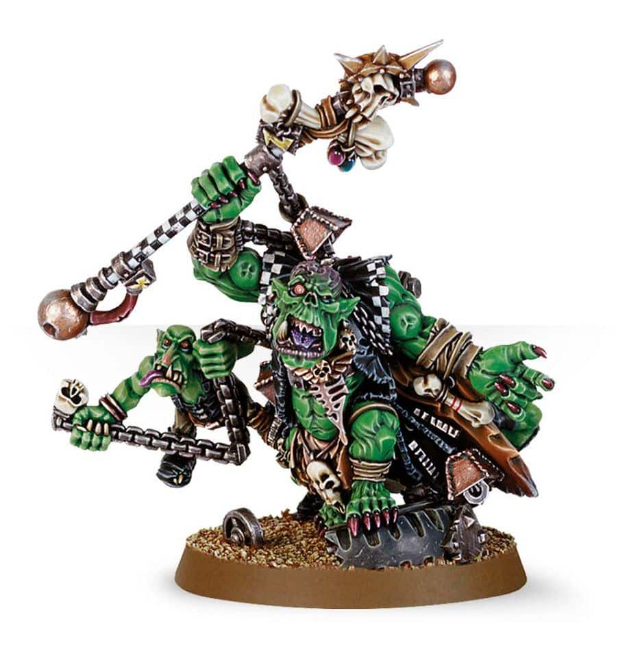 Ork : Bizarboy Ork est une figurine emblématique des armées populeuses et brutalkes des orks fléau de l'humanité .