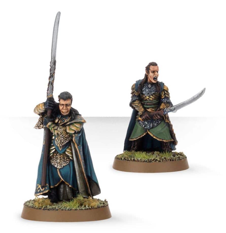 Découvrez les superbes figurines du seigneur des anneaux de games workshop: Elrond et Gil-Galad