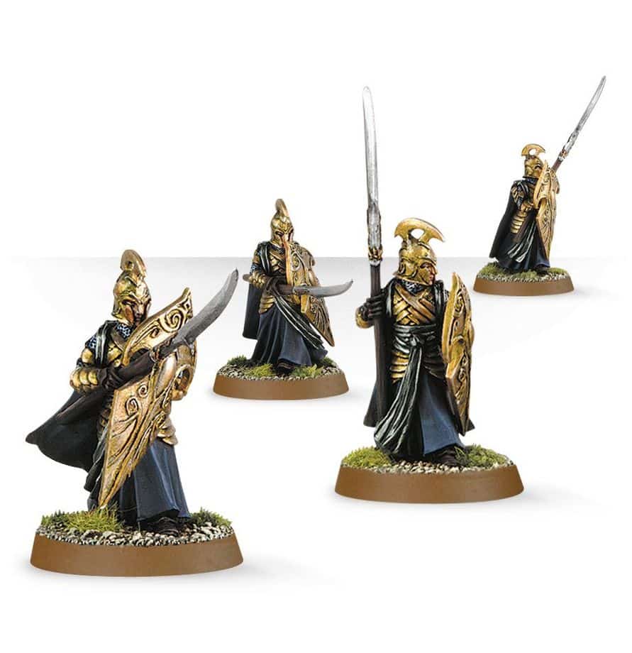 Découvrez les superbes figurines du seigneur des anneaux de games workshop: High Elf Warriors
