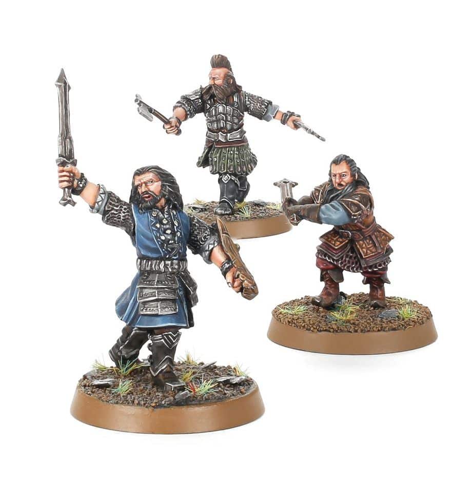Découvrez les superbes figurines du seigneur des anneaux de games workshop: Thorin Balin et Dwalin