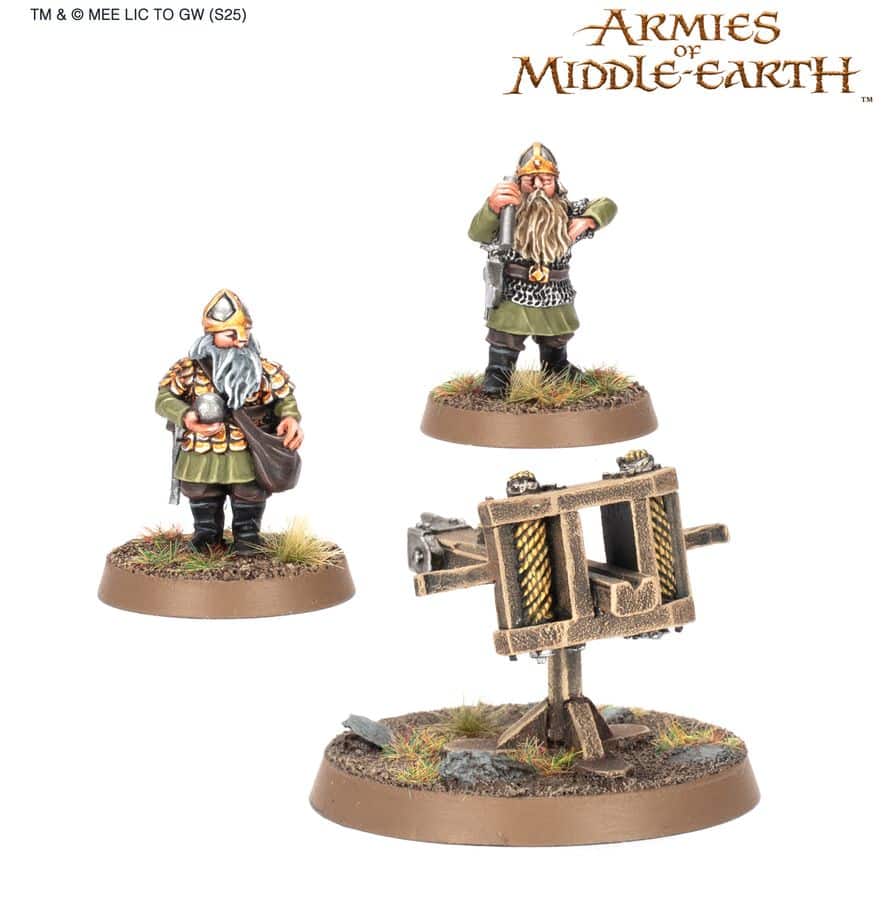 Découvrez les superbes figurines du seigneur des anneaux de games workshop: Khazad-dum Dwarven Ballista