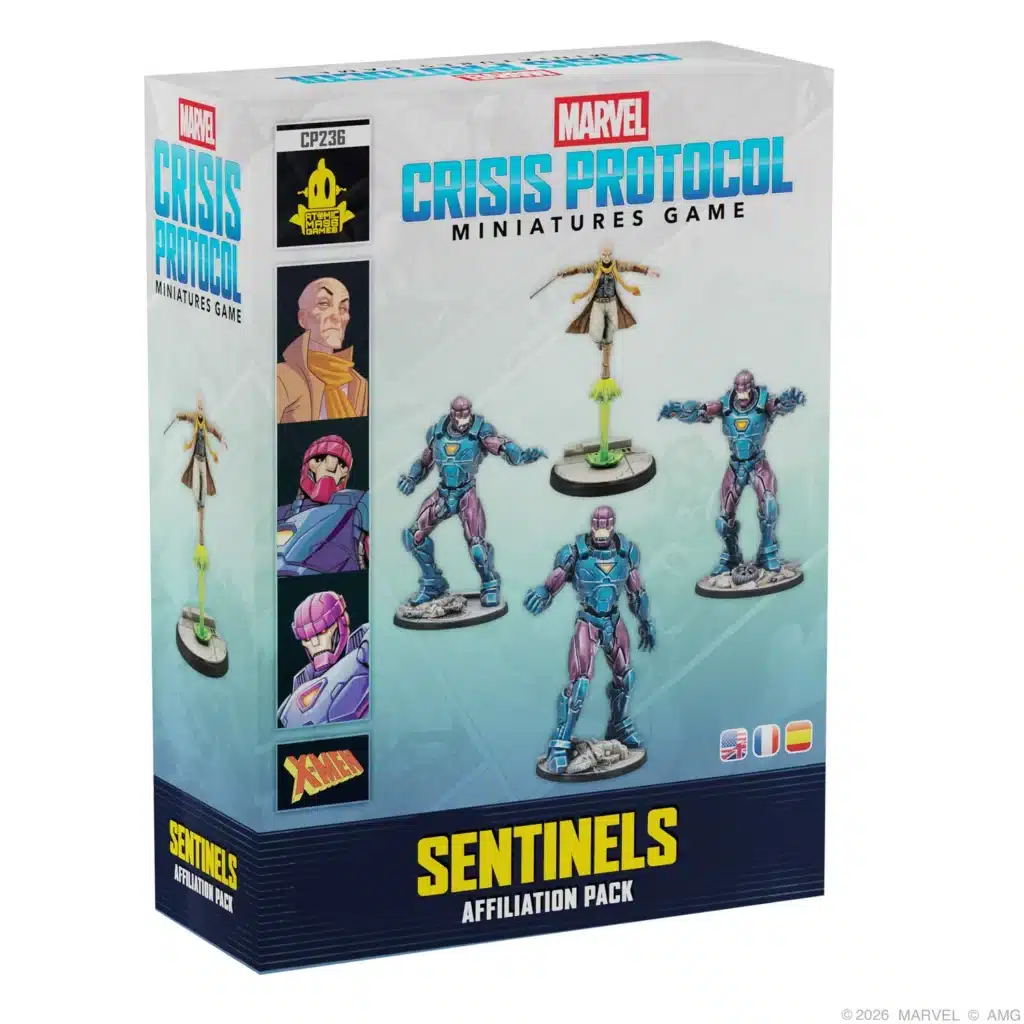 Marvel Crisis Protocol Sentinel Affiliation pack de nouveaux personnages pour le jeu de figurines Marvel Crisis Protocol , a découvrir absolument
