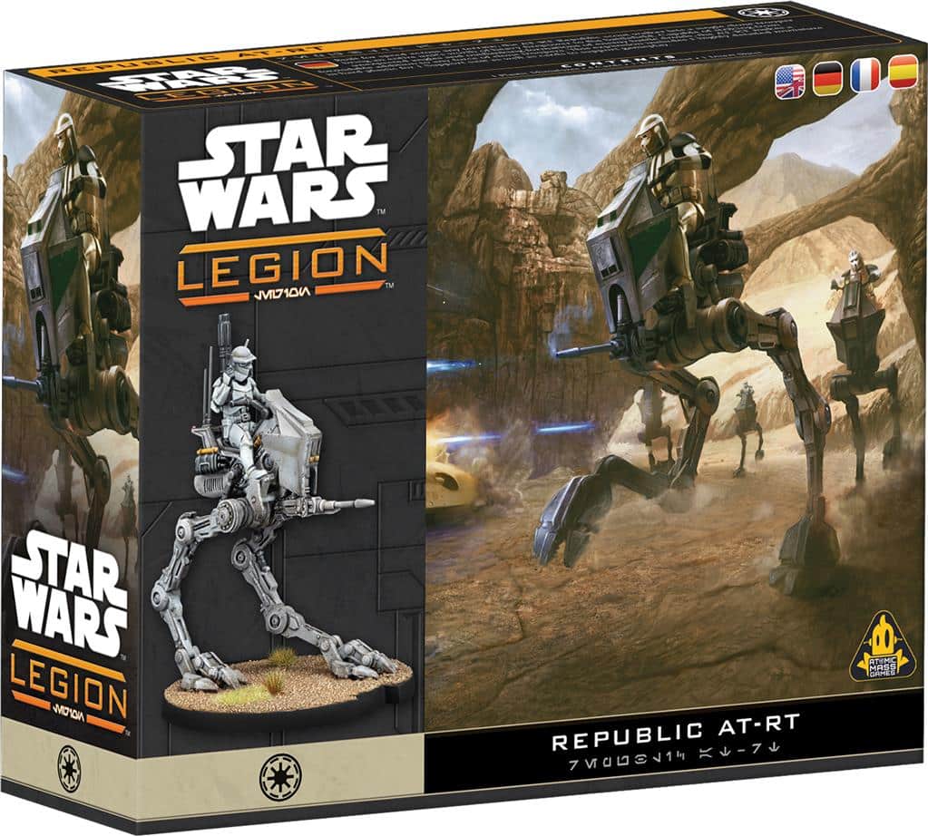 Star Wars: Legion – Republic AT-RT (Reissue) est la prochaine sortie pour Star Wars Legion et sa nouvelle version de ce jeu fantastique