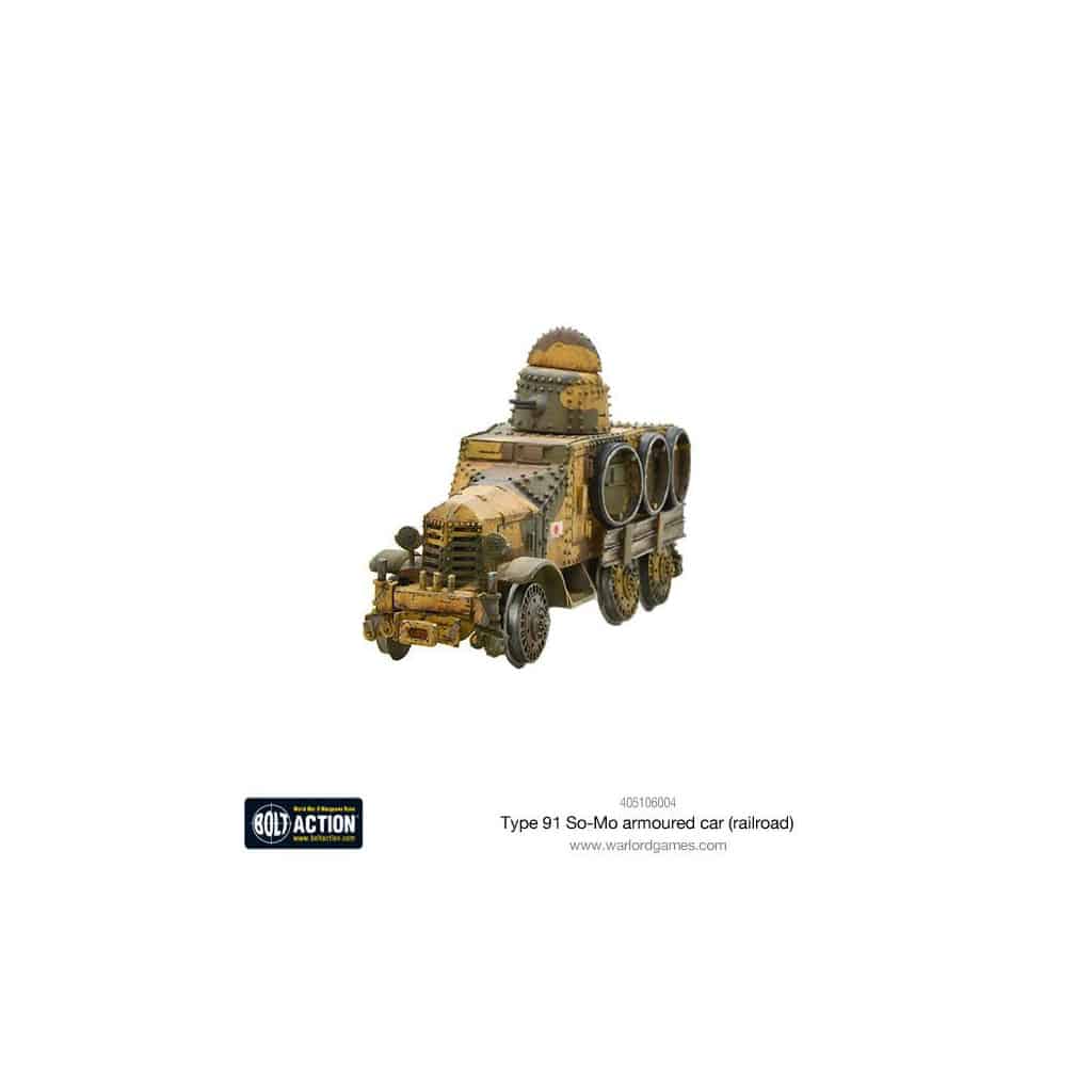 Bolt Action Japanese Type 91 SO-MO Armoured Car (RAILROAD) vous permettent de revivre la bataille emblématique des Ardennes de la deuxieme guerre mondiale