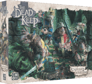 The Dead Keep : Chaos de gobelins est l'extension pour le nouveau jeu de plateau avec figurines de l'excellente equipe de CMON , les auteurs de Zombicide
