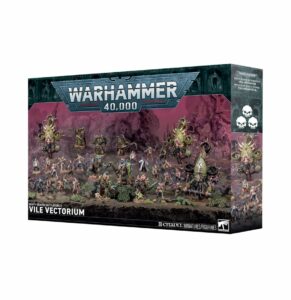 Découvrez le Death Guard Vile Vectorium, la battleforce parfaite pour commencer ou compléter votre armée de la Death Guard