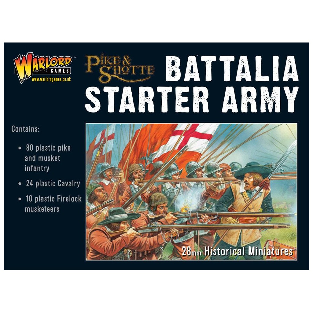 Pike & Shotte Battalia Starter Army l'un des superbes jeux historique édités par Warlord Games dans l'univers des chevaliers et mousquetaires