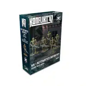 Konflikt '47 Mk I Automated Infantry Squad with MMG est l'une des sorties qui accompagne le nouveau starter du jeu de warlord games appelé konflikt 47