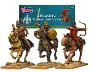 Vitrix Islamic Horse Archers est l'une des boites de figurines plastiques pour jouer à la nouvelle extension de Saga l'Age de la Chevalerie