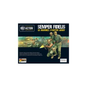 Semper Fidelis: US Marines Starter Army est un starter parfait pour commencer ou compléter votre armées des US Marines pour Bolt Action