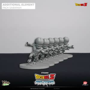 Découvrez le Dragon Ball Z Duel Battle Pack de Figurine Saibaman avec ce pack de 6 Saibaman pour le jeu Dragon Ball Z Duel Battle