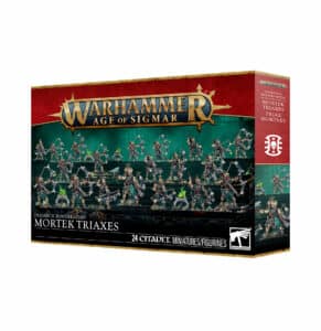 Découvrez les nouveautés Games Workshop avec l'Ossiarch Bonereapers Triax Morteks , de superbes figurines à venir pour votre armée favorite