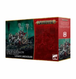 Découvrez les nouveautés Games Workshop avec l'Ossiarch Bonereapers Suzerain Kavalos sur char de guerre , de superbes figurines à venir pour votre armée favorite