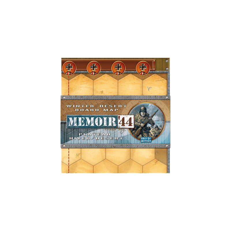Quittez les plages de Normandie pour les dunes de El-Alamein ou pour les plaines enneigées de Stalingrad avec Mémoire 44 Plateau Hiver/Désert