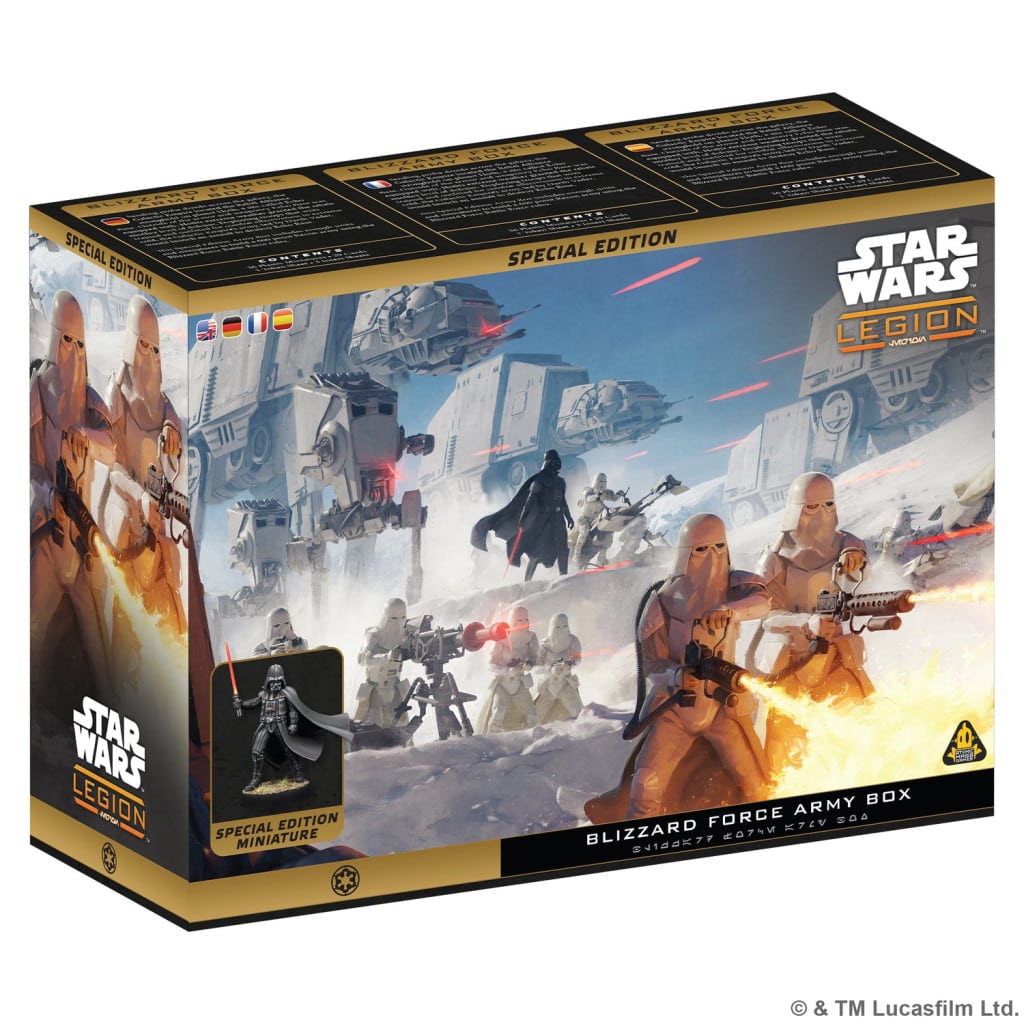 Star wars Legion : Blizzard Force Special Edition Army Box est la prochaine sortie pour Star Wars Legion et sa nouvelle version de ce jeu fantastique