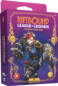 Découvrez le nouveau TCG Riftbound: League of Legends TCG : Vi Champion Deck  accompagnant de multiples autres produits