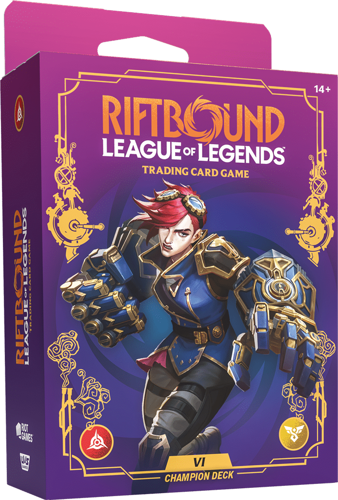 Découvrez le nouveau TCG Riftbound: League of Legends TCG : Vi Champion Deck  accompagnant de multiples autres produits