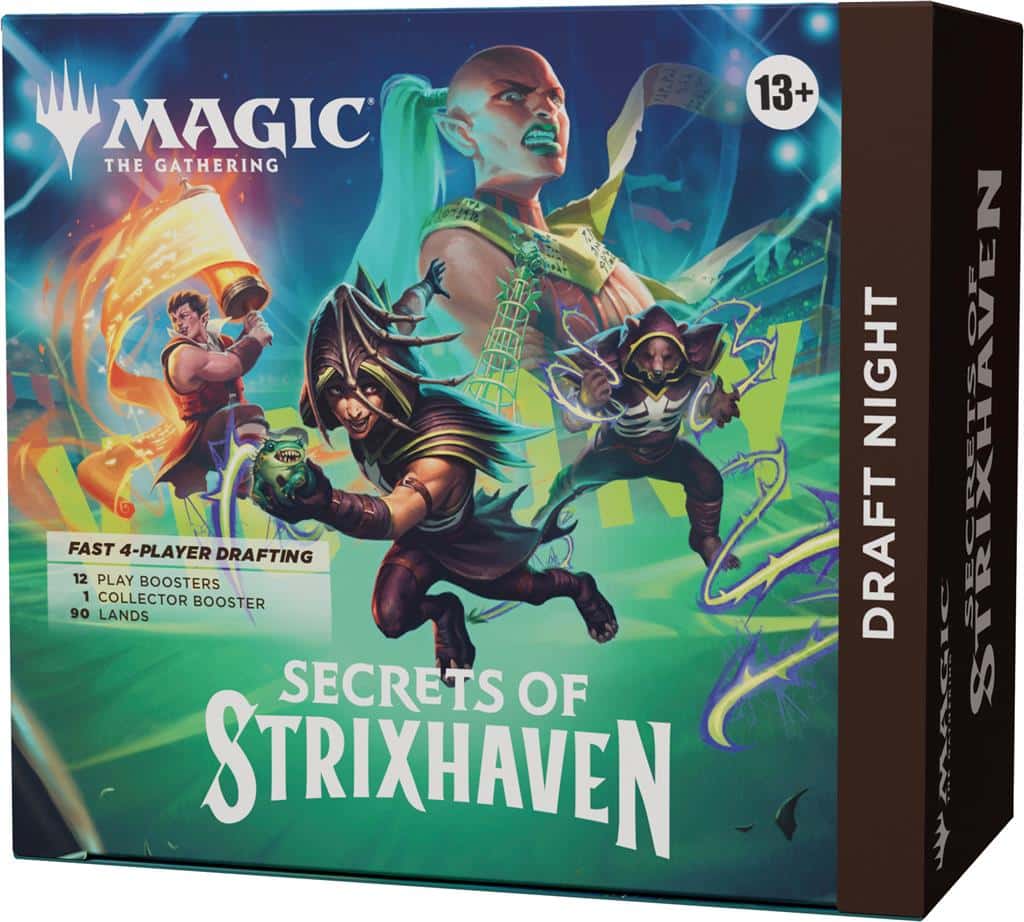 Découvrez Magic the Gathering - Secrets Strixhaven Draft Night EN un nouveau moyen facile de commencer à jouer en format standard