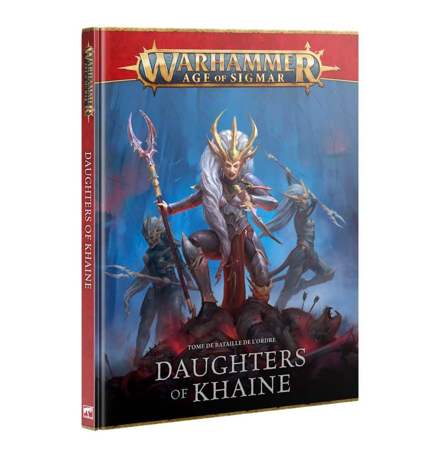 Decouvrez les nouvelles sorties de Games Workshop de cette semaine avec Daughters of Khaine : Tome de Bataille pour Age of Sigmar