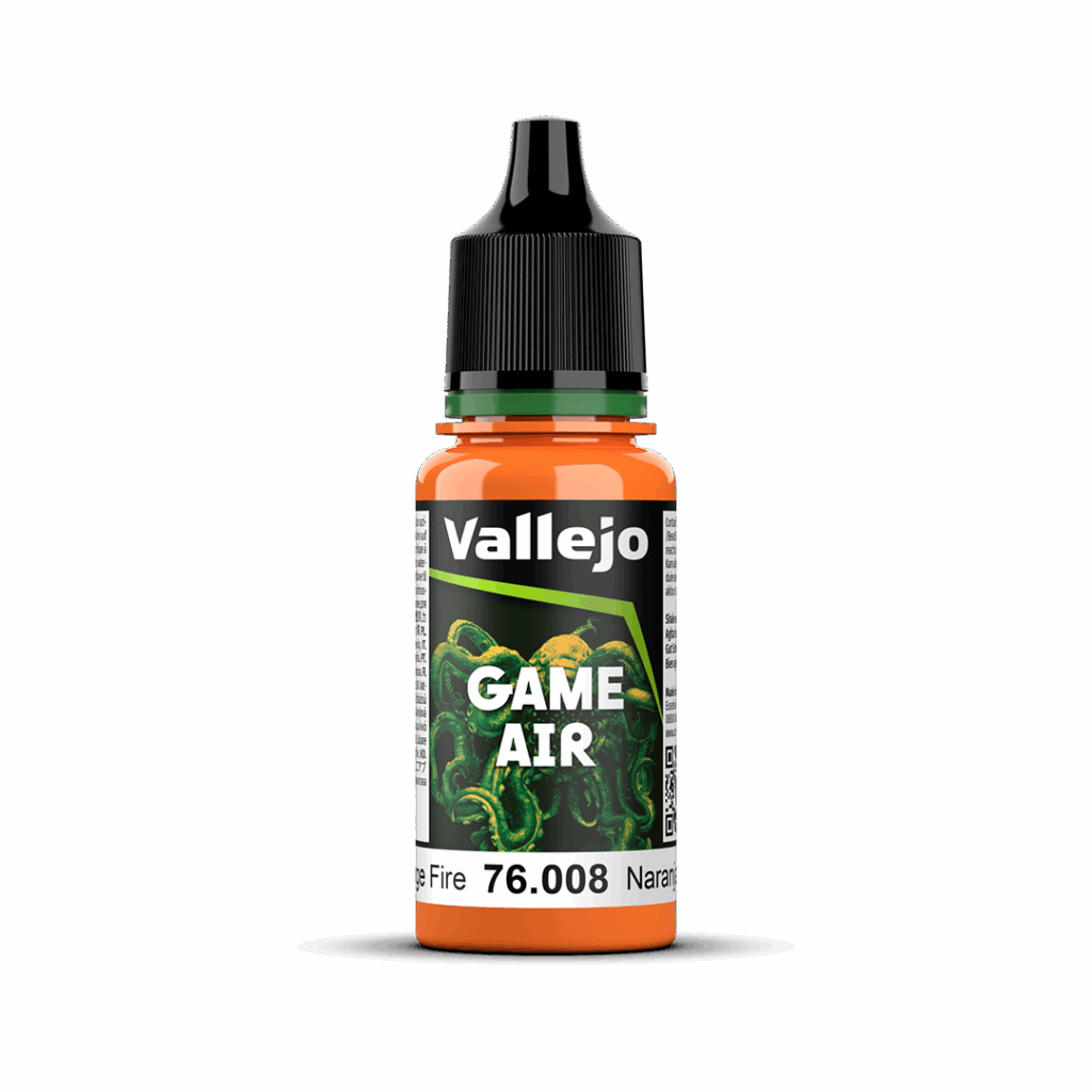 Peinture Orange Feu Prince August Games Air fait partie des nouvelles peintures de la gamme Vallejo Game Air