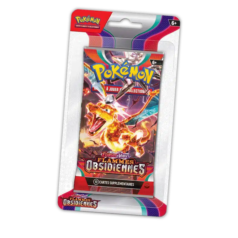 Pokemon Booster Blister EV03 : Flammes Obsidiennes est un moyen simple et original de collectionner votre série préféré. Tout les boosters seront envoyés protégés.