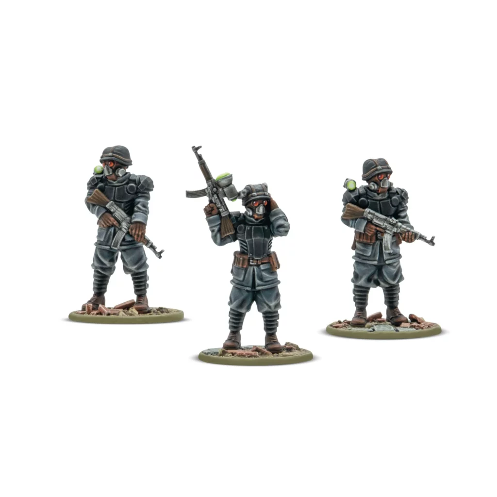 Konflikt 47 Totenrotte commandant de peloton et garde du corps est l'une des sorties qui accompagne le nouveau starter du jeu de warlord games appelé konflikt 47