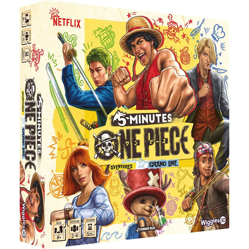 Découvrez 5 Minutes: One Piece le nouveau de jeu de société dans l'univers de one piece et de Monkey D luffy
