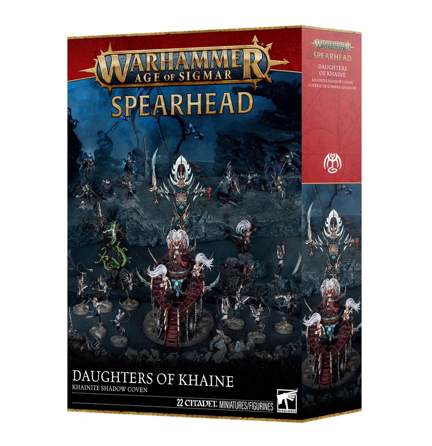 Decouvrez les nouvelles sorties de Games Workshop de cette semaine avec Spearhead Khainite Shadow Coven pour Age of Sigmar
