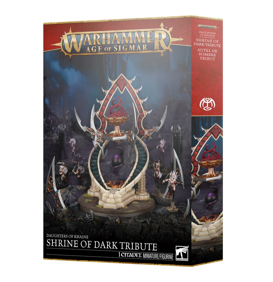 Decouvrez les nouvelles sorties de Games Workshop de cette semaine avec Daughters of Khaine Shrine of the Dark Tribute pour Age of Sigmar