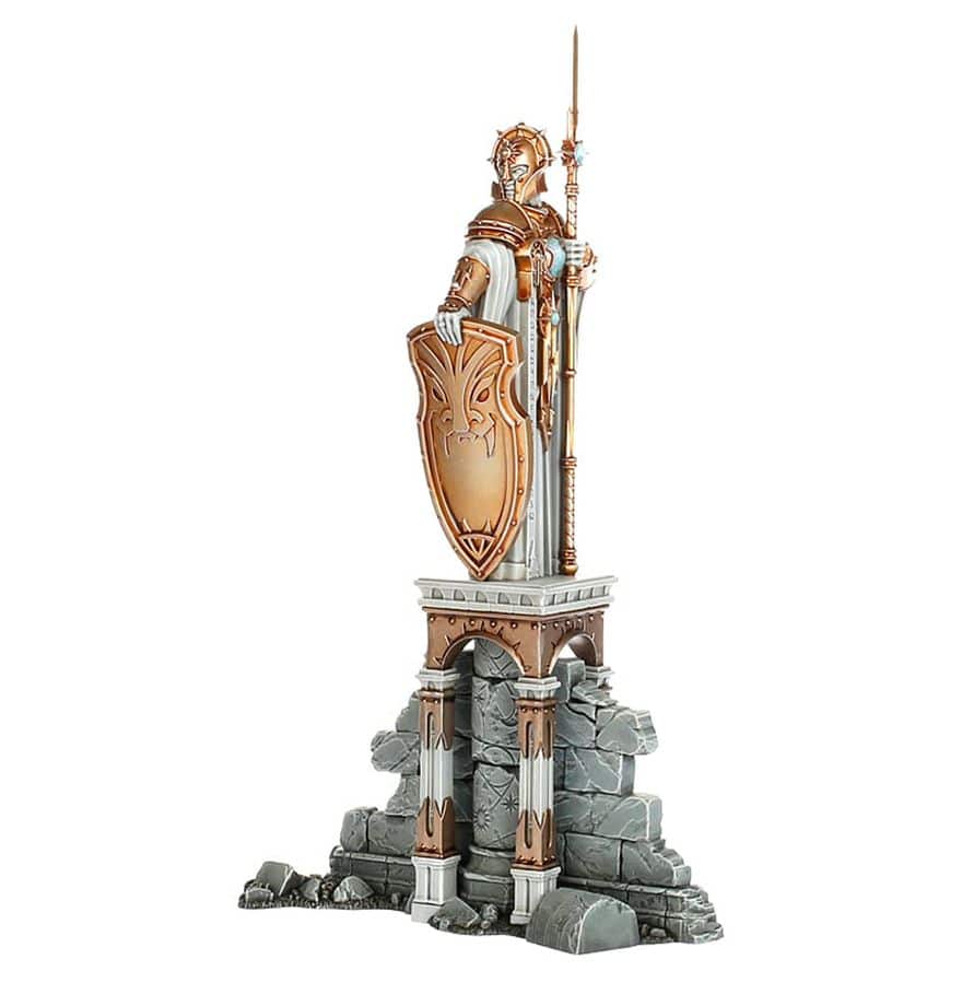 Age of Sigmar Idole gardienne fait partie d'une serie de decors de GW pour agrementer vos tables d'AOS avec des décors de jeux