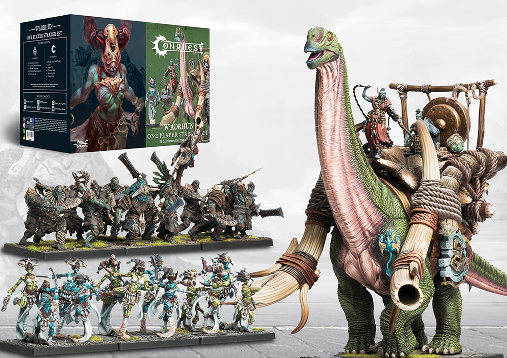 Conquest W’adrhun 2026 Starter Set est la nouvelle boite de Para-bellum pour jouer à la version escarmouche de leur jeu : Le mode First Blood