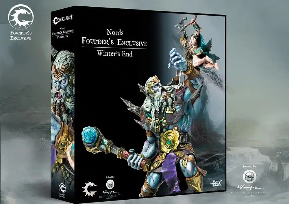 Conquest Nords: Founder's Exclusive Winter's End fait partie des sorties qui accompagne la nouvelle sortie du jeu d'escarmouche de Para-bellum