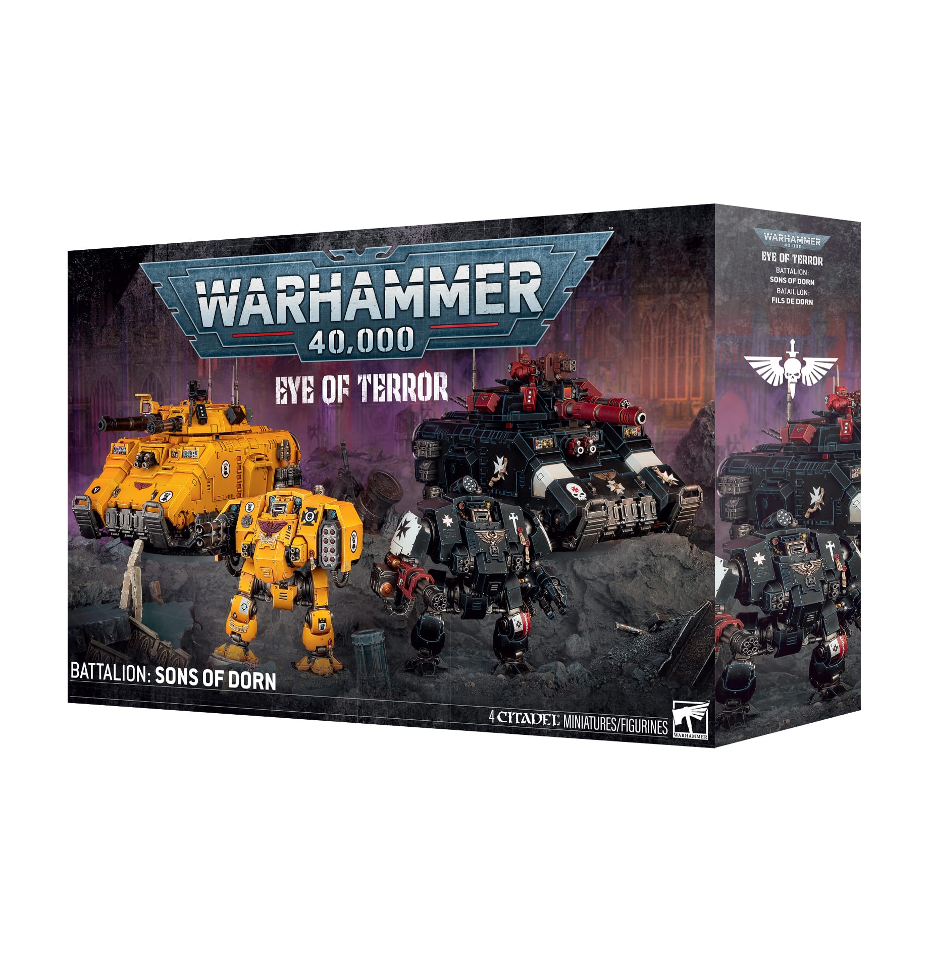 Space Marines Battleforce : Fils de Dorn est parfait pour tout renfort blindé pour vos armées de Space Marine peu importe le Chapitre