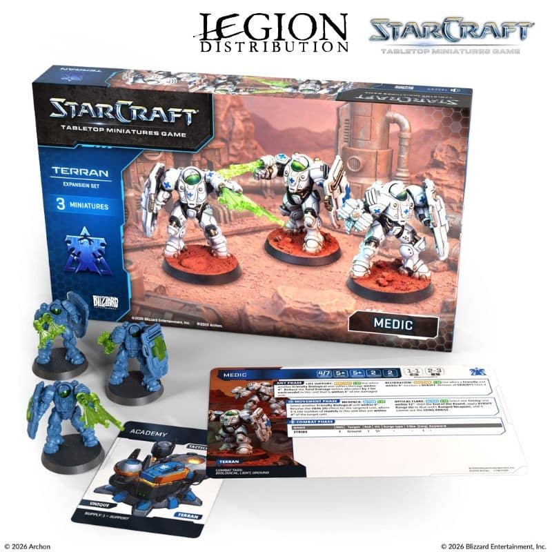 Starcraft : Terran Medic Expansion Set VO est une extension du trés attendu Starcraft l'adaptation en figurines du célébre jeu vidéo