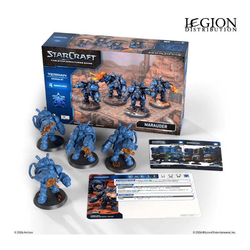 Starcraft : Terran Marauder Expansion Set est une extension du trés attendu Starcraft l'adaptation en figurines du célébre jeu vidéo