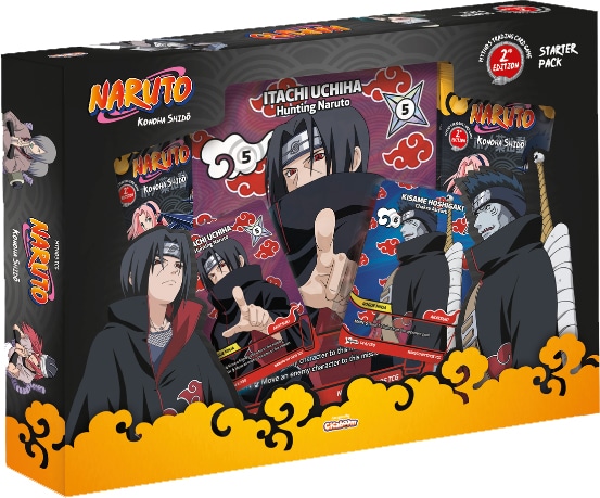 Naruto TCG: First set 2nd Edition Special Pack Itachi accompagne la sortie de ce nouveau TCG sur la superbe licence Naruto qui a bercé notre adolescence