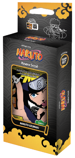 Team Set Konoha Shidō - Naruto Uzumaki (2° Édition) accompagne la sortie de ce nouveau TCG sur la superbe licence Naruto qui a bercé notre adolescence