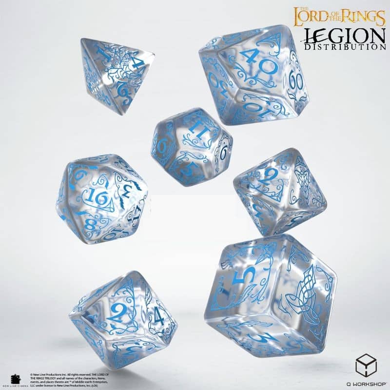 Set de dés SDA Fondcombe Eau fait partie des accessoires que nous avons selectionné pour vos parties de JDR ou de figurines dans l'univers du Seigneur des anneaux