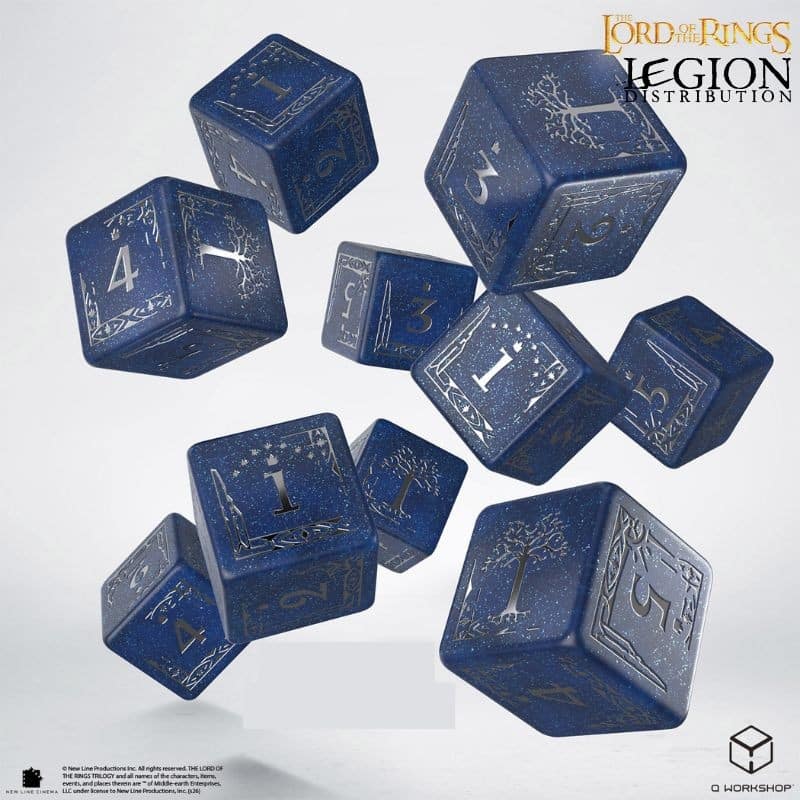 Set de dés SDA Gondor 10D6 fait partie des accessoires que nous avons selectionné pour vos parties de JDR ou de figurines dans l'univers du Seigneur des anneaux