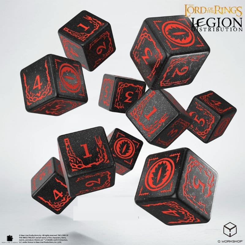 Set de dés SDA Morodor 10D6 fait partie des accessoires que nous avons selectionné pour vos parties de JDR ou de figurines dans l'univers du Seigneur des anneaux