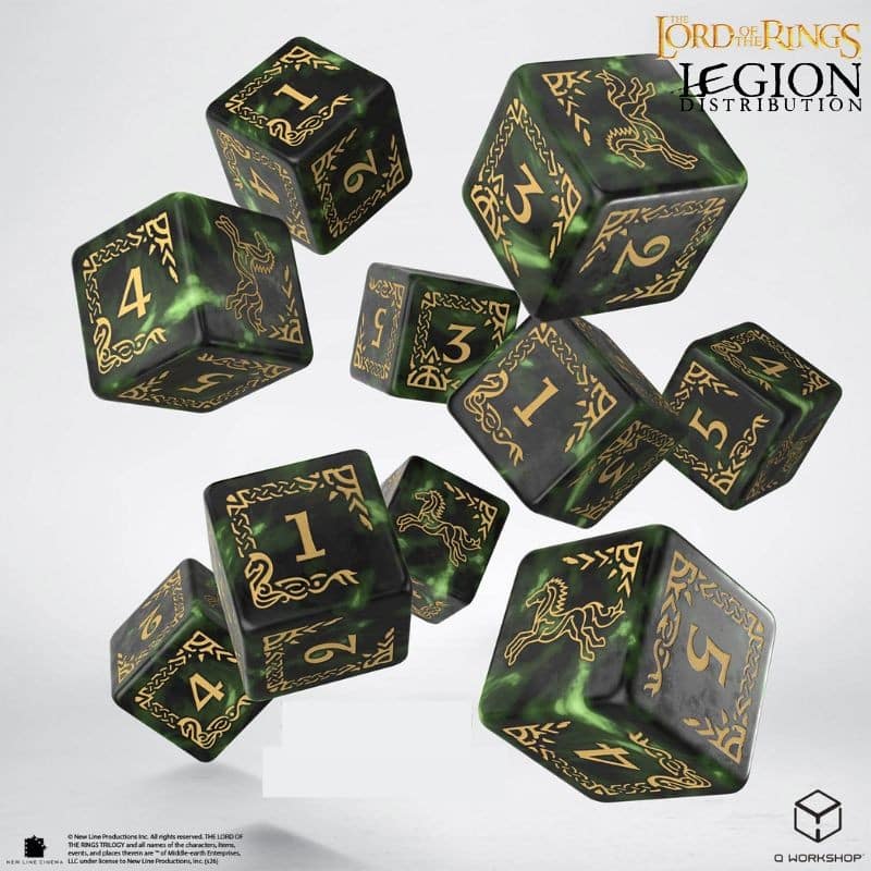 Set de dés SDA Rohan 10D6 fait partie des accessoires que nous avons selectionné pour vos parties de JDR ou de figurines dans l'univers du Seigneur des anneaux